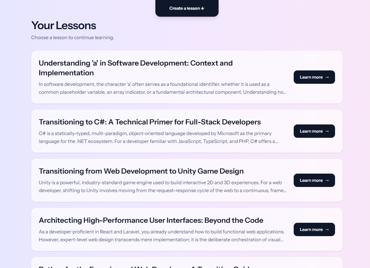An image of the front page of the argoose site, made with react and tailwind